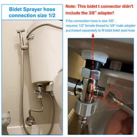 SOMDARHK bidet t-adapter handheld sprayer connection demonstrates easy water control.