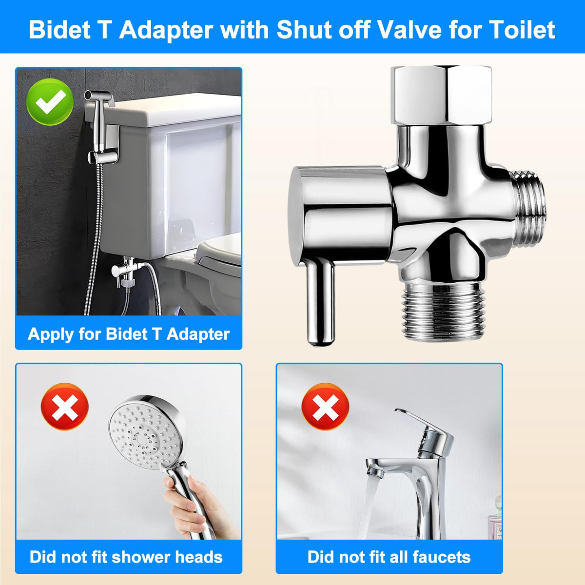SOMDARHK bidet t-adapter safety lever in use for simple operation.