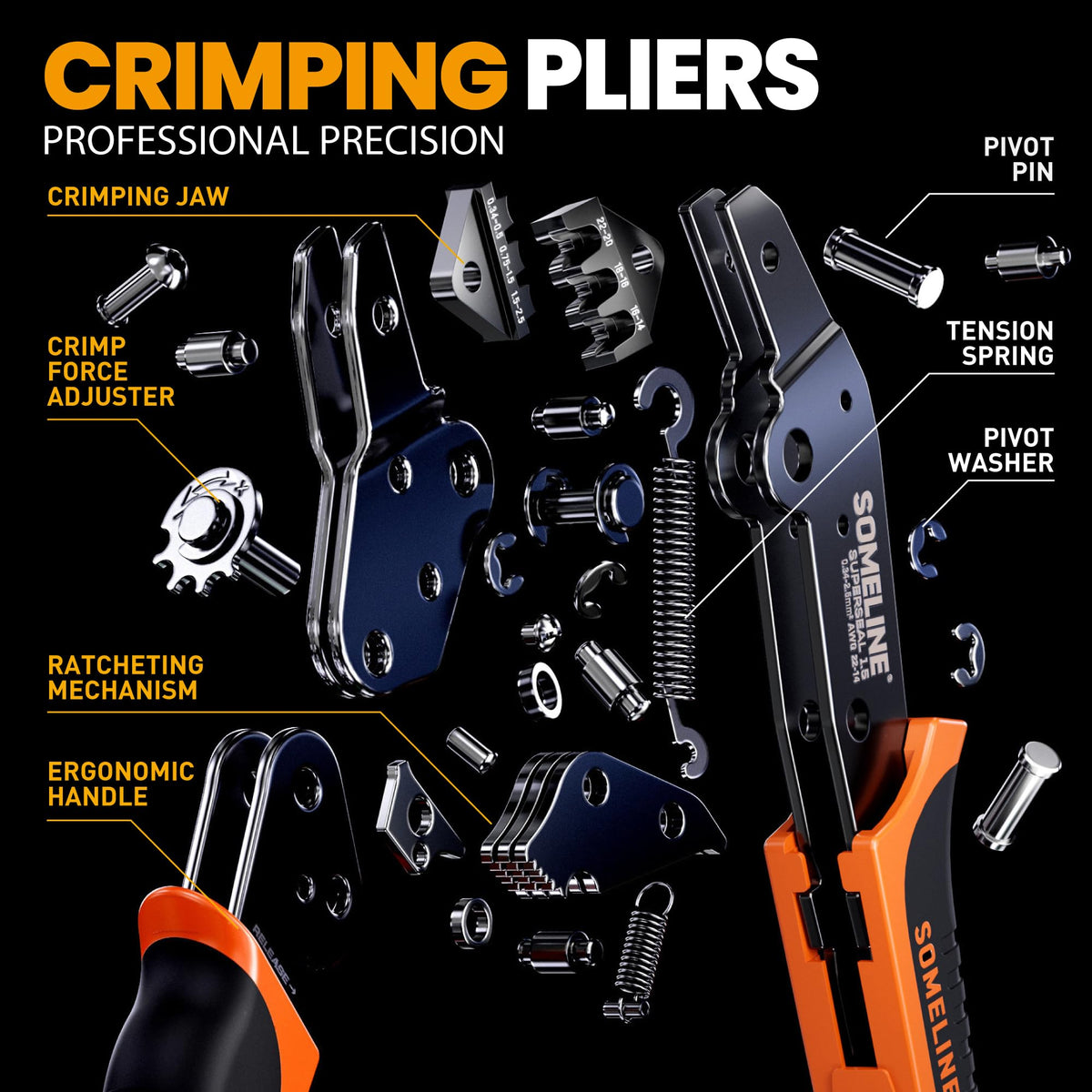SOMELINE ergonomic handle close-up emphasizing non-slip grip.