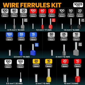 SOMELINE ferrule tool supports AWG 24-8 range for versatile connections.