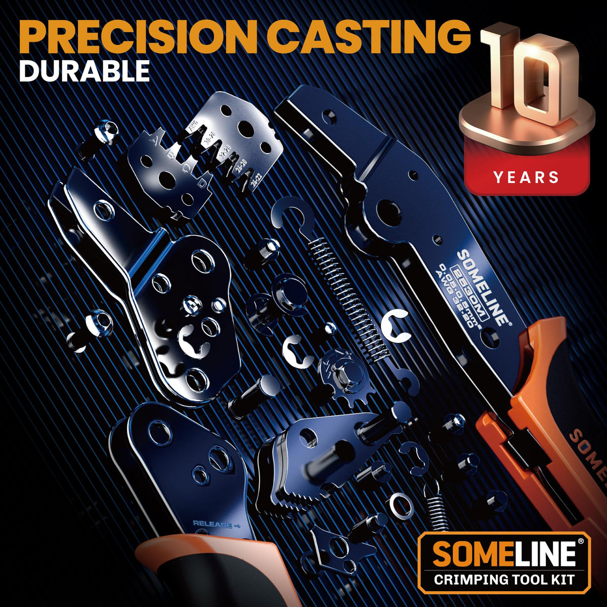 SOMELINE nickel-plated crimp pins resist corrosion for longevity