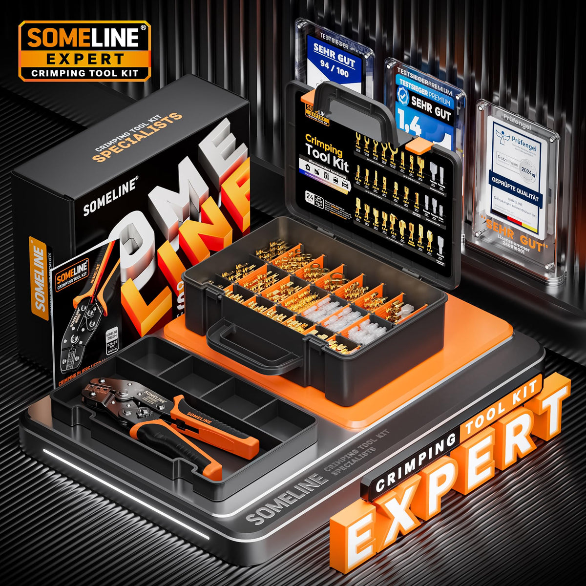 SOMELINE portable storage box keeps tools organized on site.