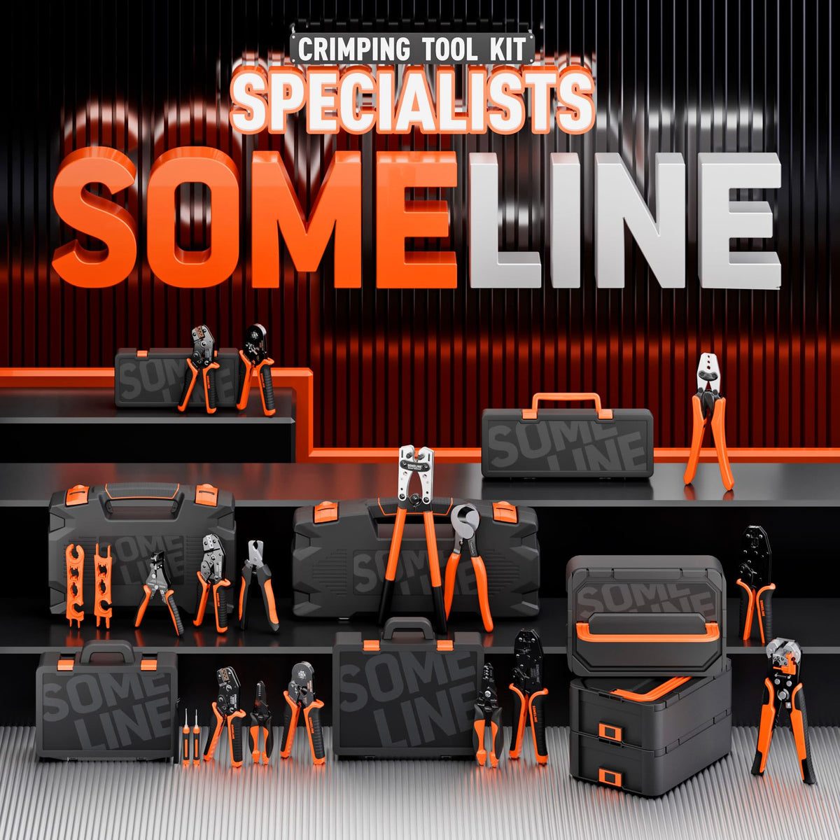 SOMELINE professional DIY setup in workshop with case