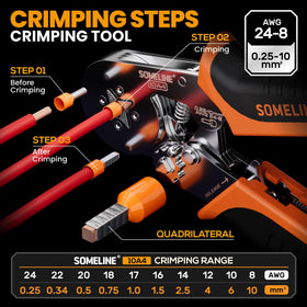 SOMELINE self-adjusting pliers close-up showing smooth action.