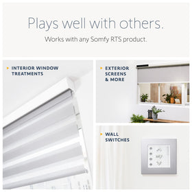 Somfy Situo 5 Pure remote with LED indicators for quick shade selection.