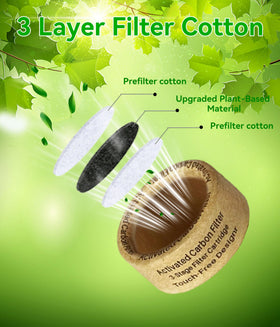 Somkepon universal-fit filters compatible with silicone mouthpieces and no adapters required
