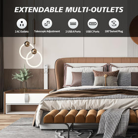 SOMOSU outlet extender installs tool-free for quick setup