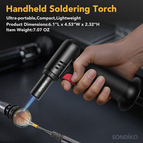 Sondiko red adapter included helps lengthen nozzle for universal compatibility.