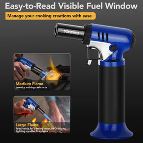 Sondiko torch with adjustable flame for precise control.
