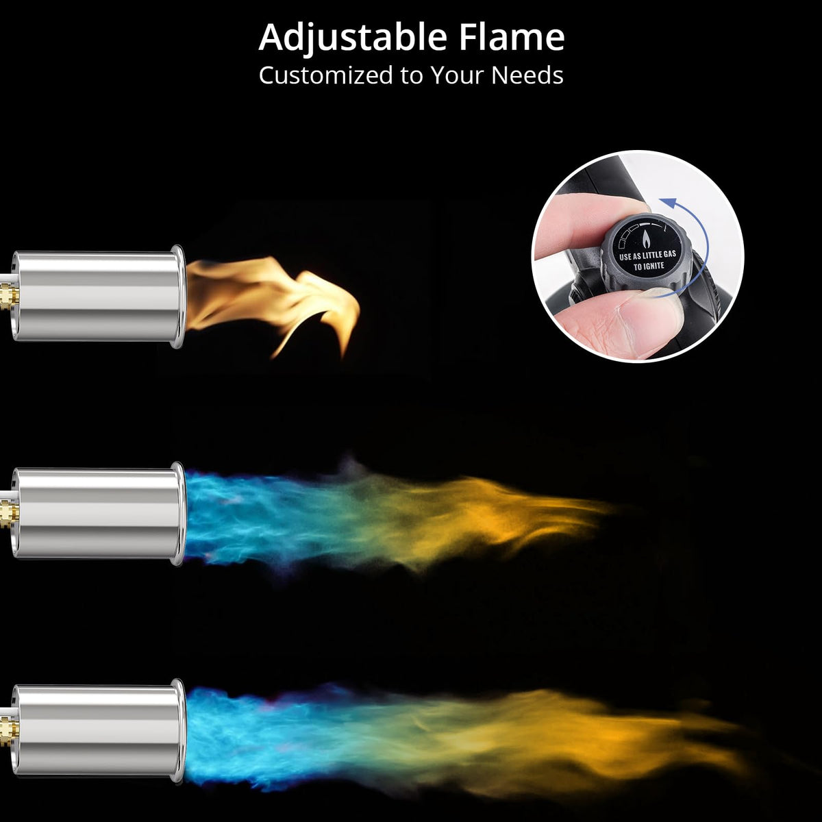 Sondiko L8010 torch caramelizing creme brulee evenly