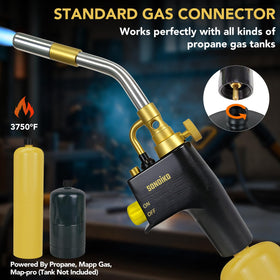 Sondiko torch-head connection shows adjustable joints ready for tightening.