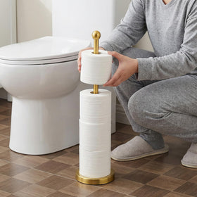 Songtec Gold Compact base minimizes footprint in small bathrooms.