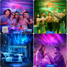 Sonhonron Star Projector ceiling-wall-projection creates immersive walls.