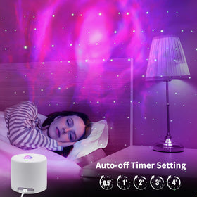 Sonhonron Star Projector timer-function offers auto-off options.