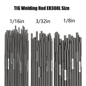 SONNLER ER308L TIG rod 16-inch closeup highlights alloy composition suitability