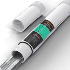 SONNLER ER4043 TIG welding rod on aluminum spool ready for use with smooth bead potential.