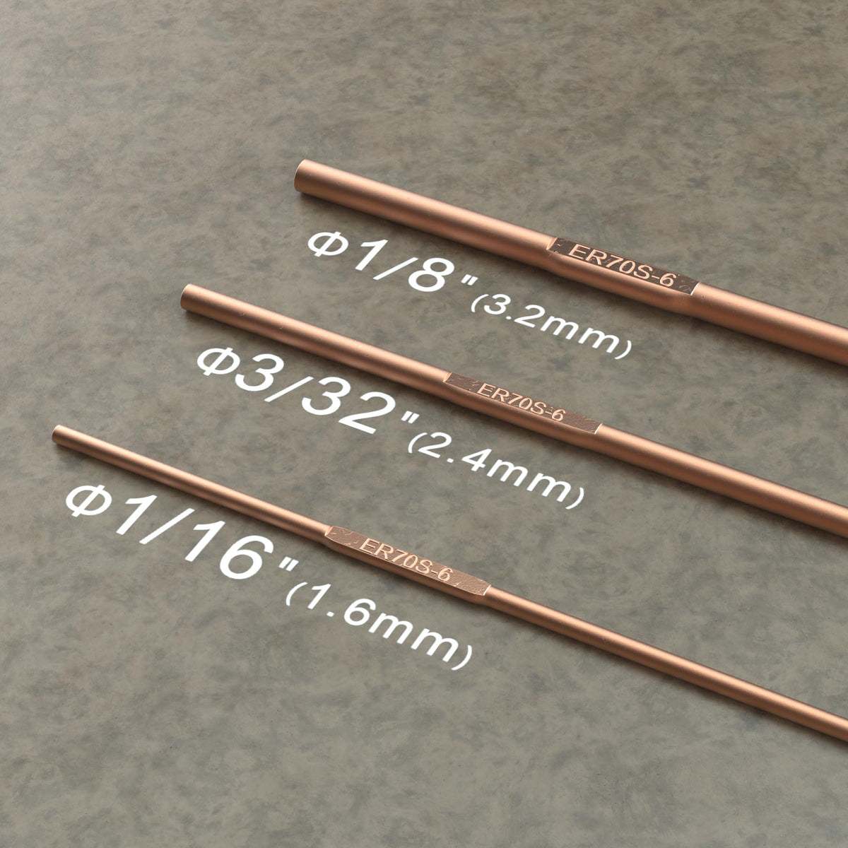 SONNLER ER70S-6 TIG bead close-up showing smooth bead potential.