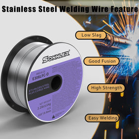 SONNLER E308LFC-O gasless welding without shielding gas