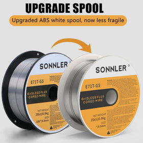 SONNLER MIG welding wire 0.030 on a 2lb spool for quick, strong butt welds.