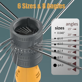 SONNLER rotary tool with flat grinding block for TIG electrode prep.