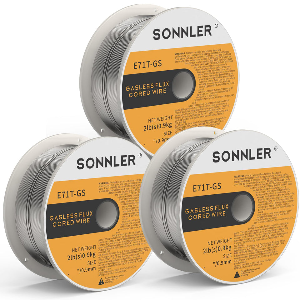 SONNLER Sonner 035 flux core welding wire spool 2 lb for reliable MIG welding