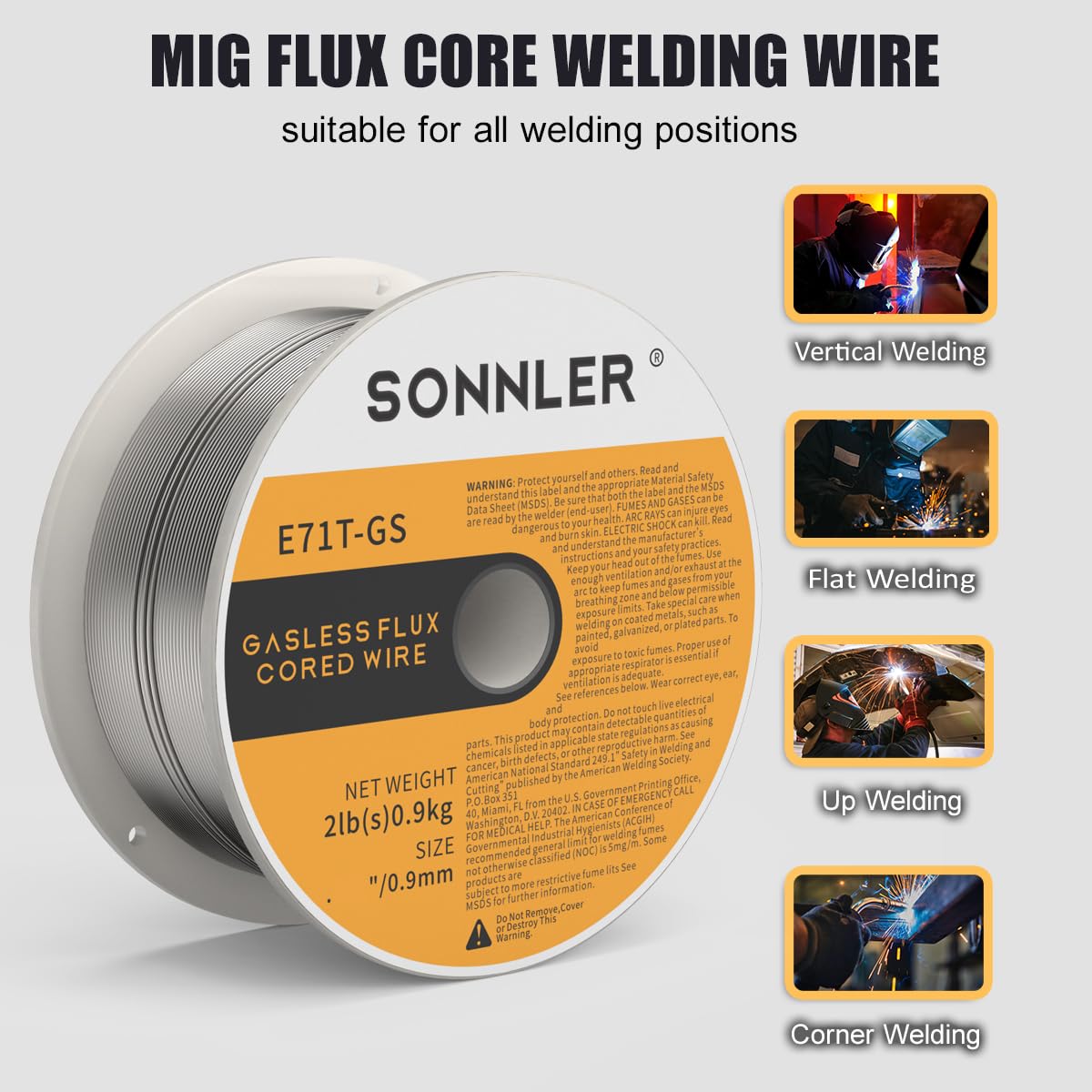 SONNLER Sonner 035 packaging shot highlights moisture protection for weld quality