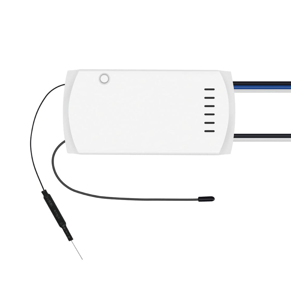 SONOFF iFAN04 ceiling fan light controller in setup-ready view for smart home integration.