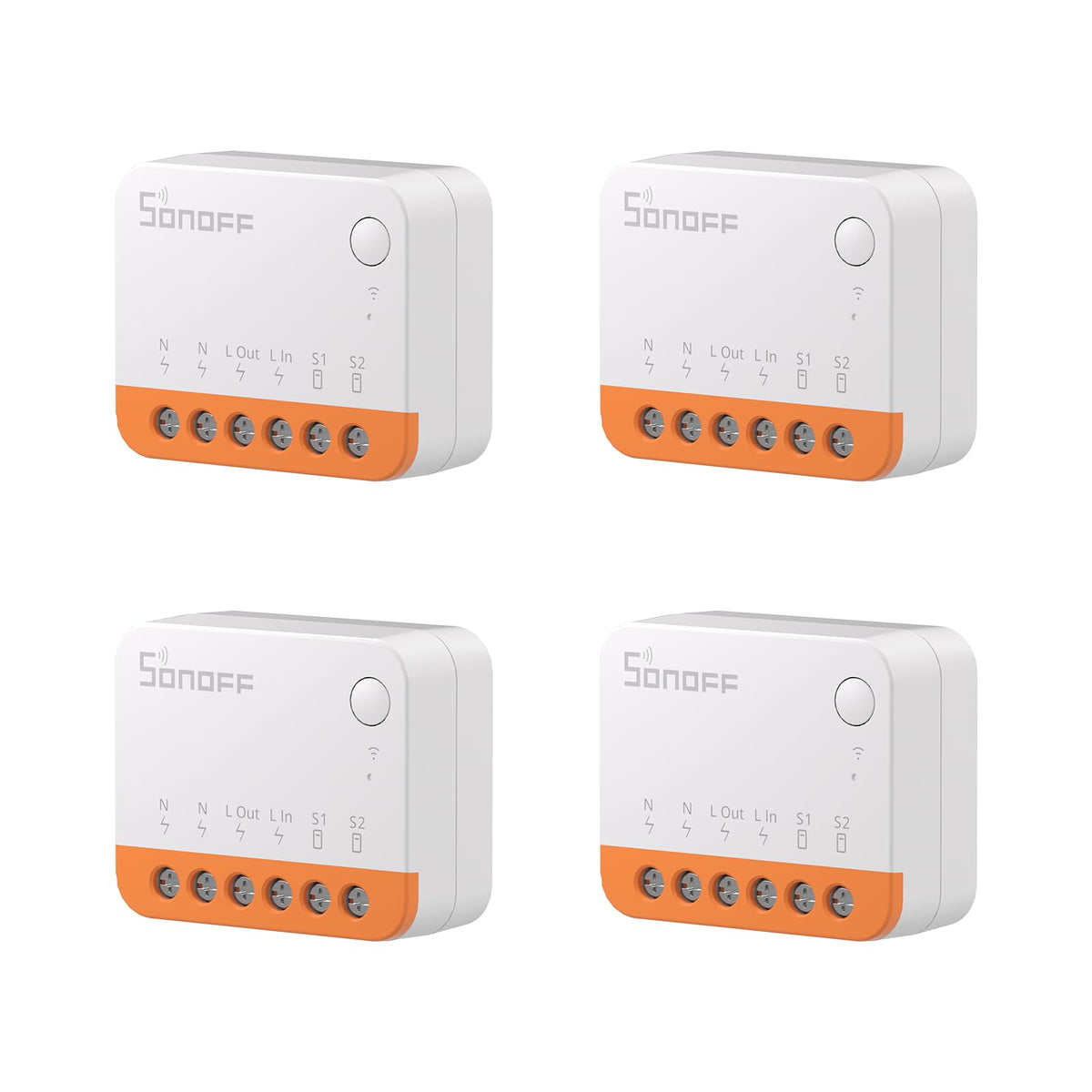 SONOFF MINIR4 compact size fits in small junction boxes for easy installation.