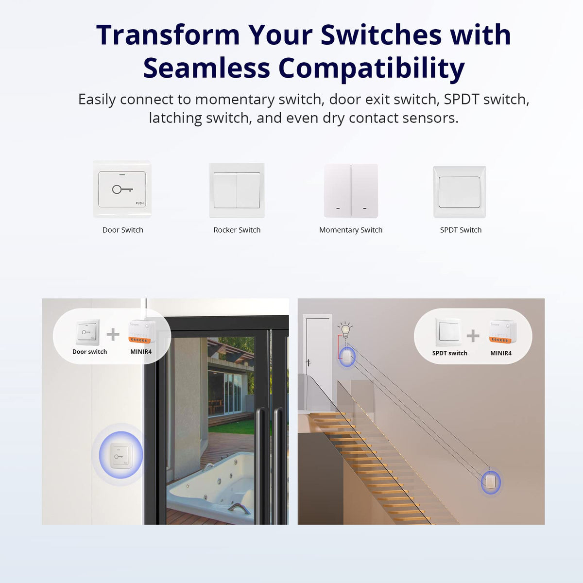 SONOFF MINIR4 no hub required simplifies smart home setup.