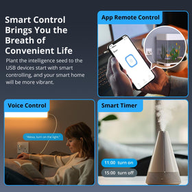 SONOFF USB 2.0 data transfer and fast charging port close-up