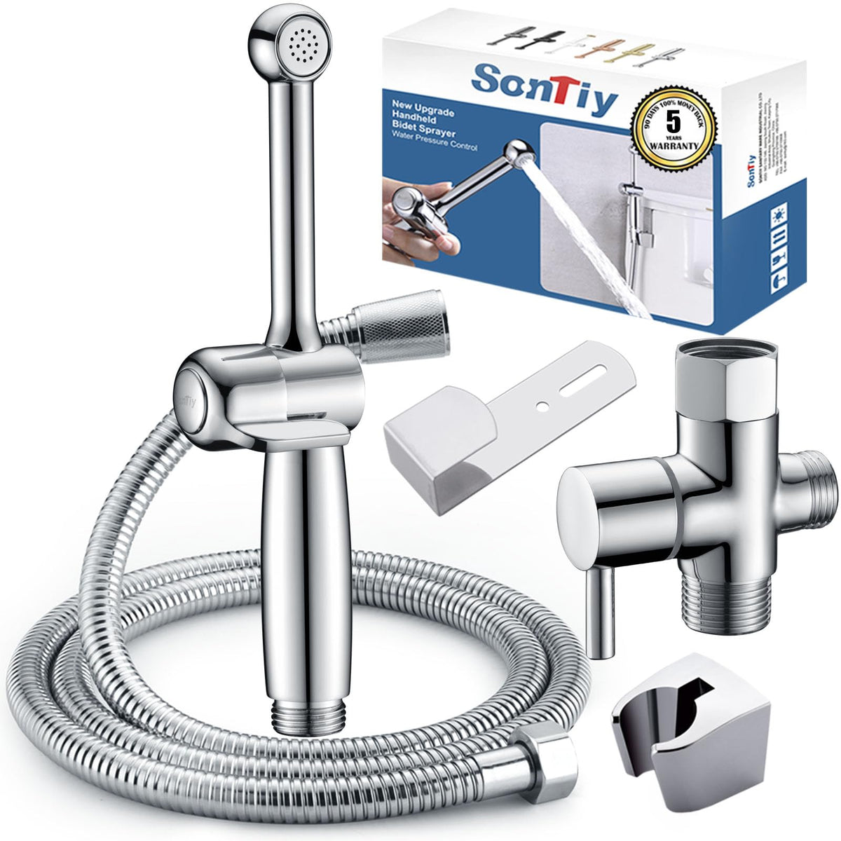 SonTiy brass wand bidet sprayer for precise front and back cleansing