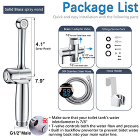 SonTiy bidet sprayer in action for diaper sprayer and pet washing