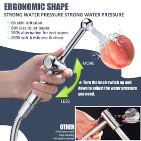 SonTiy 59-inch brass hose provides extended reach for cleaning