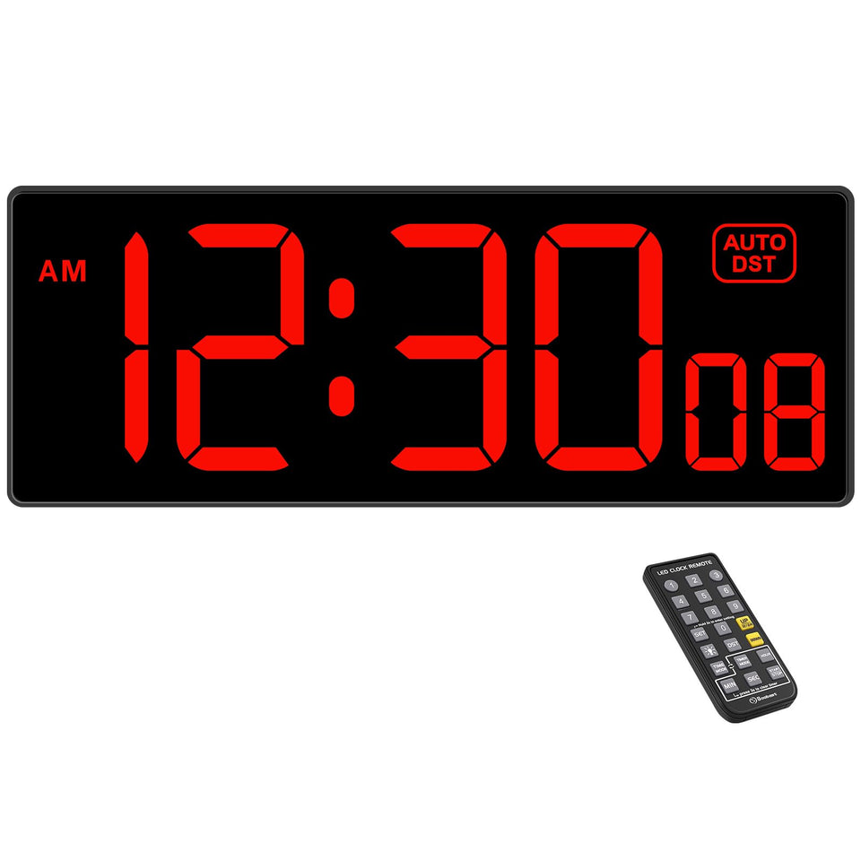 Soobest digital wall clock with 10-2 inch display showing large digits for gym visibility