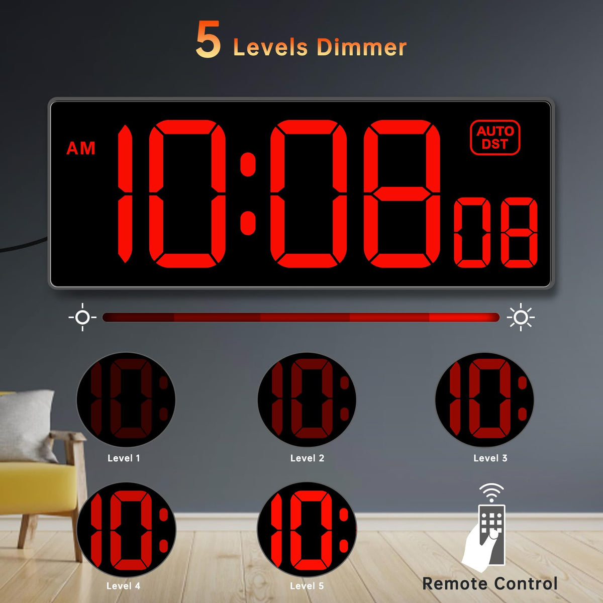 Soobest clock seconds display for precise timing in cooking or training