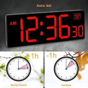Soobest wall mount clock with long 70 inch cable for flexible placement