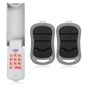 Soobool Genie keypad and remote front view for quick garage access.
