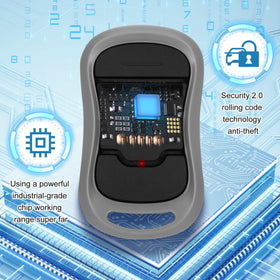 Soobool Genie remote with visitor clip for on-the-go access.