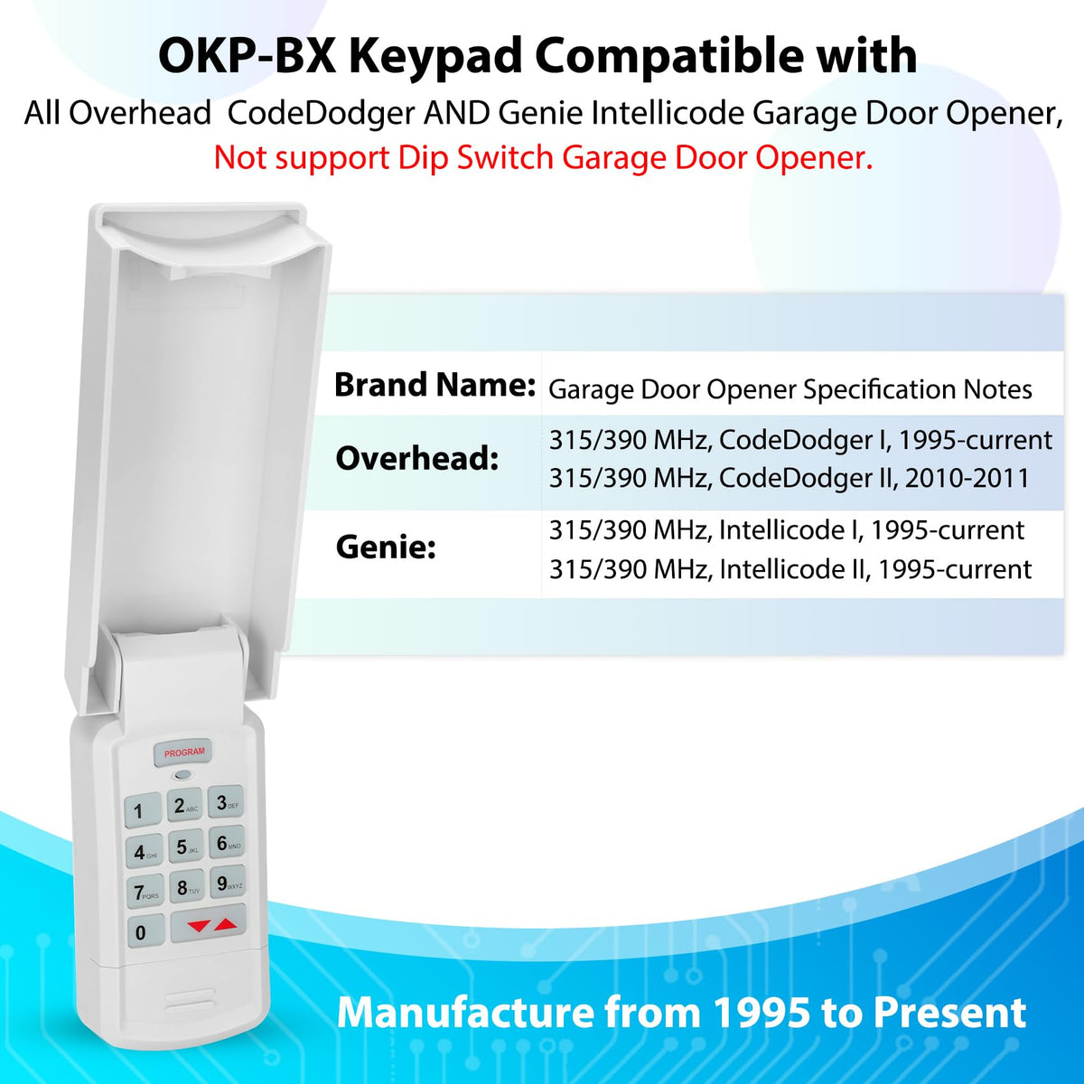 Soobool OKP-BX keypad waterproof and corrosion-resistant materials