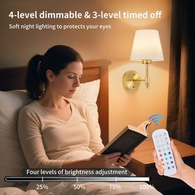 SoodMi wall sconce with RGB color modes for mood lighting