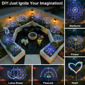 Soomit lights with flexible copper wire can be shaped into stars or flowers