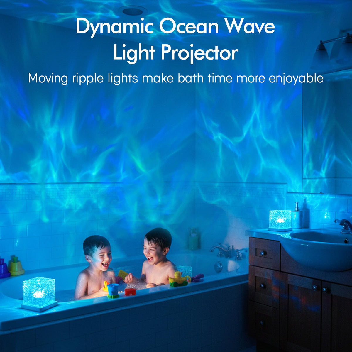 sooogd ocean wave projector creates relaxing walls and ceilings.