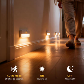 sooogd stair light attaches with magnetic mount for screw-free installation