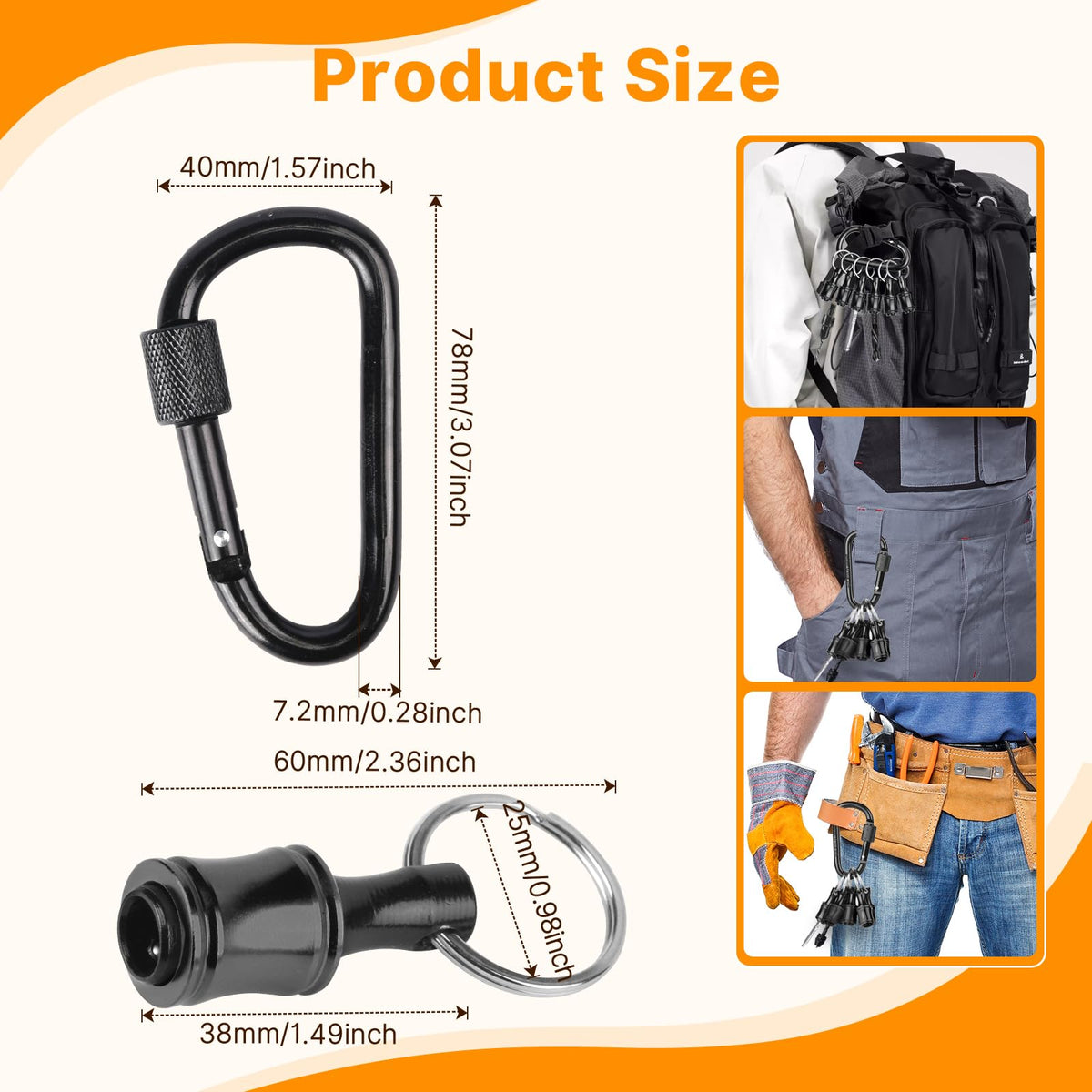 Sopclane impact driver-compatible bit holder in black.