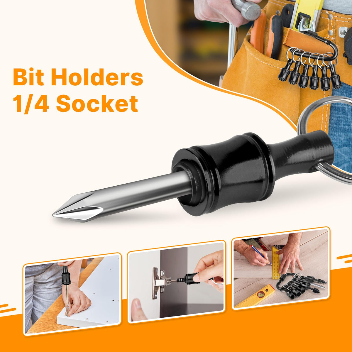 Sopclane screwdriver bit holder ideal for tool kits.