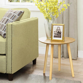 Sopicoz bedside table legs 16inch natural wood for balanced height