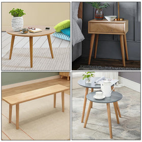 Sopicoz end table legs 16inch tapered wood for easy height adjustment