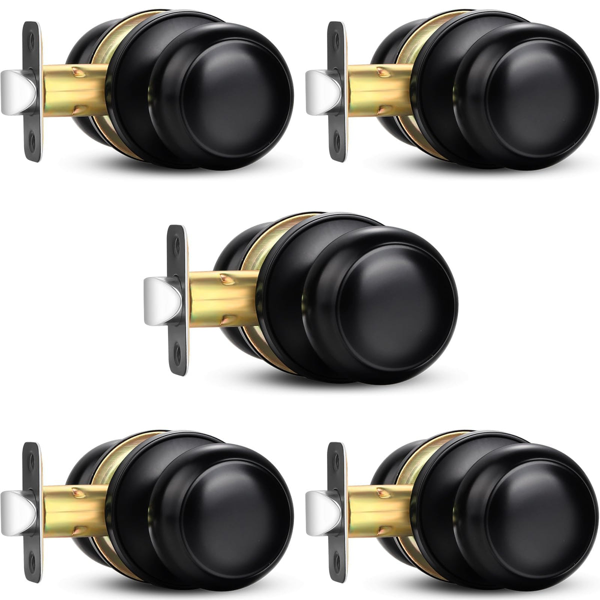 Sopoby black door knob pack overview with modern design for any room