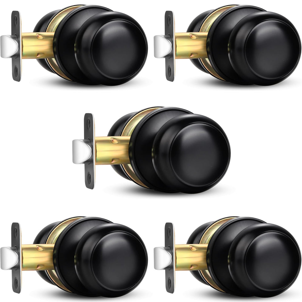 Sopoby black door knob pack overview with modern design for any room