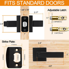 Sopoby easy-install privacy lever with included hardware for quick upgrades.